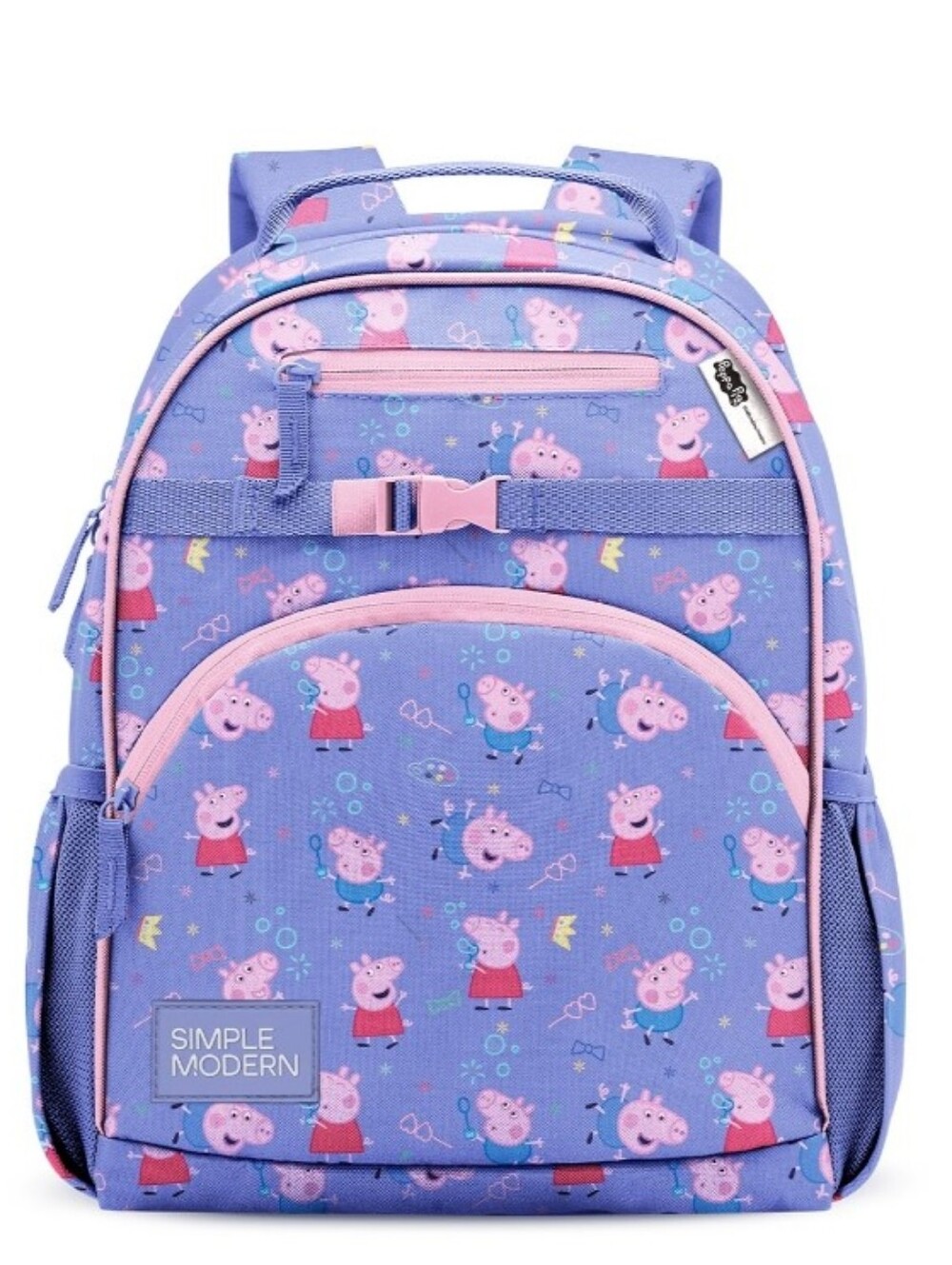 Simple Modern Fletcher Medium Kids' Purple Peppa Pig Backpack
